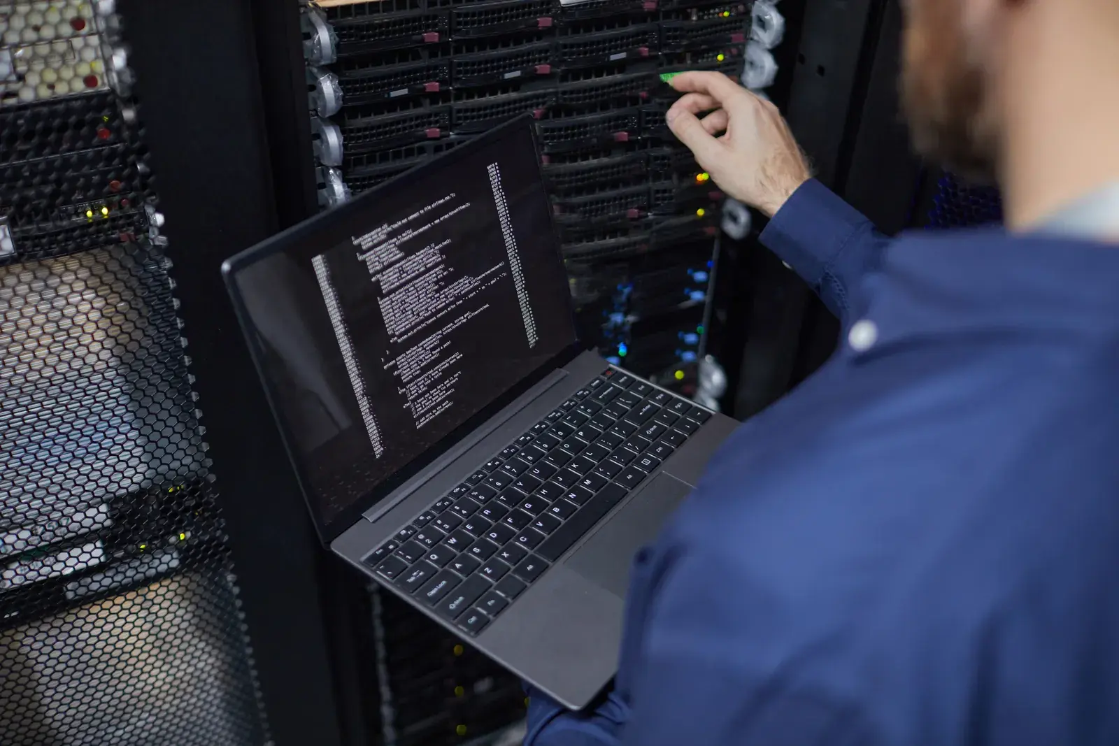 Server racks in a data centre